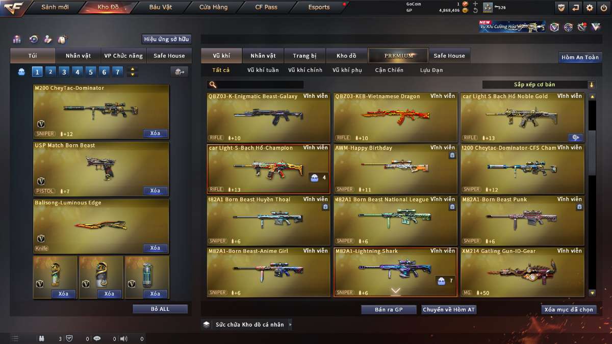 shop acc cf uy tin gia re